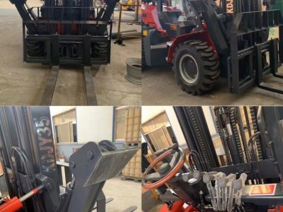 Four-wheel drive forklift with 6m mast customized by China Kaystar forklift factory