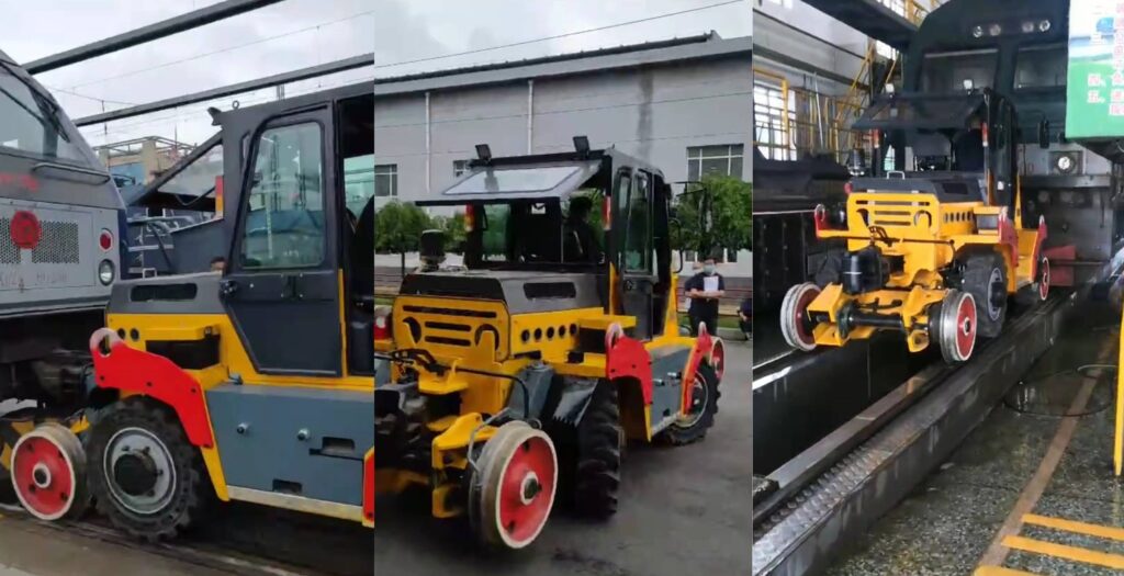 Kaystar Four-wheel drive chassis train tractor,best Rail tractor solution