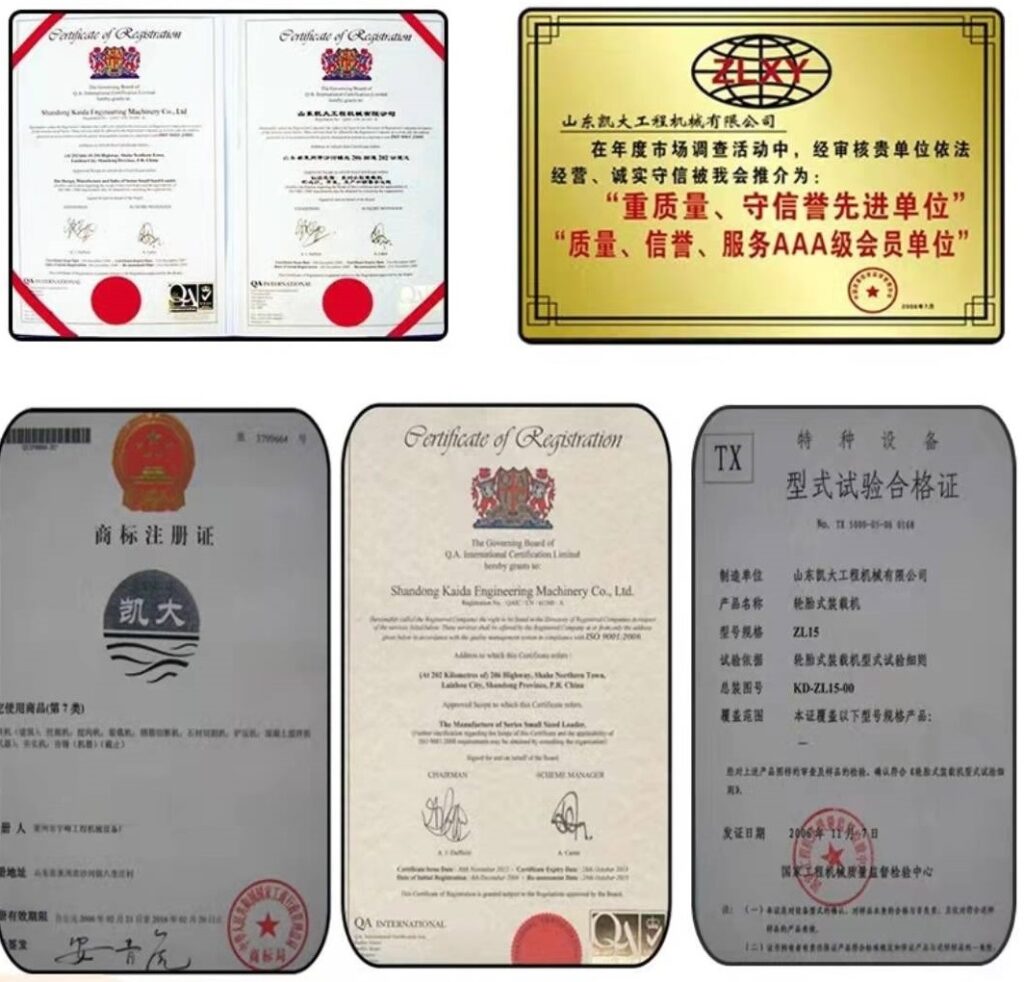 Kaystar all-terrain forklift production qualification