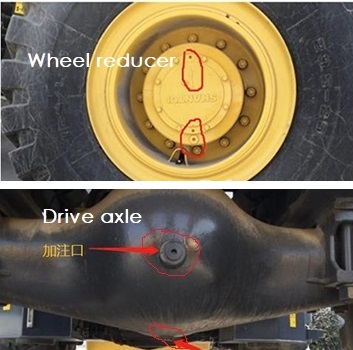 how to Replace the gear oil for the drive axle and wheel reducer