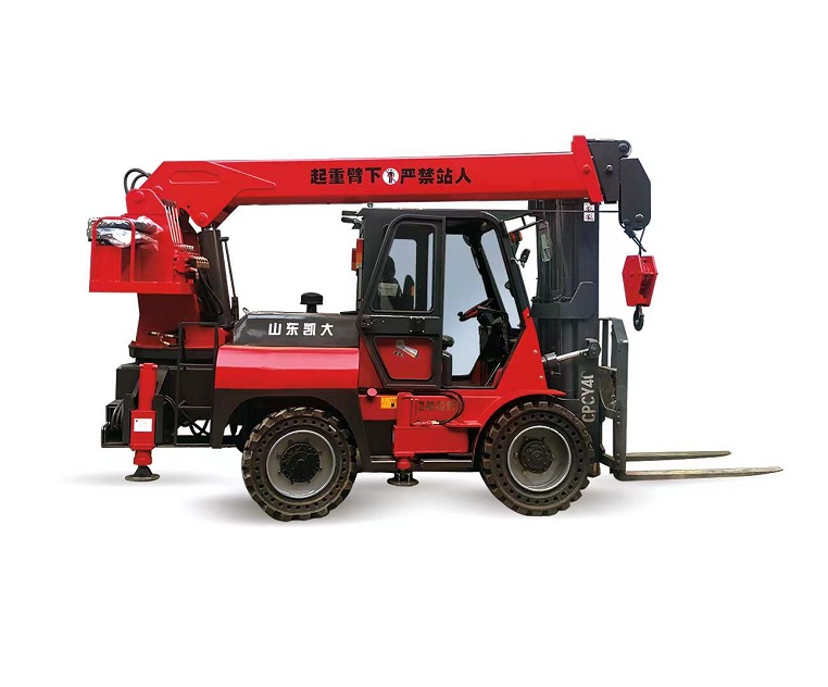 Kaystar Pioneer45(CPCY45) 4.5t four wheel drive forklift with mobile crane function