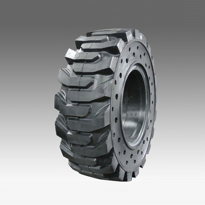 Outdoor terrain forklift off-road tires - solid rubber tires