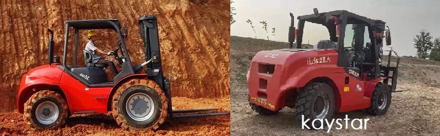Comparison with Maximal rough terrain forklift,Kaystar 3.5ton 4wd