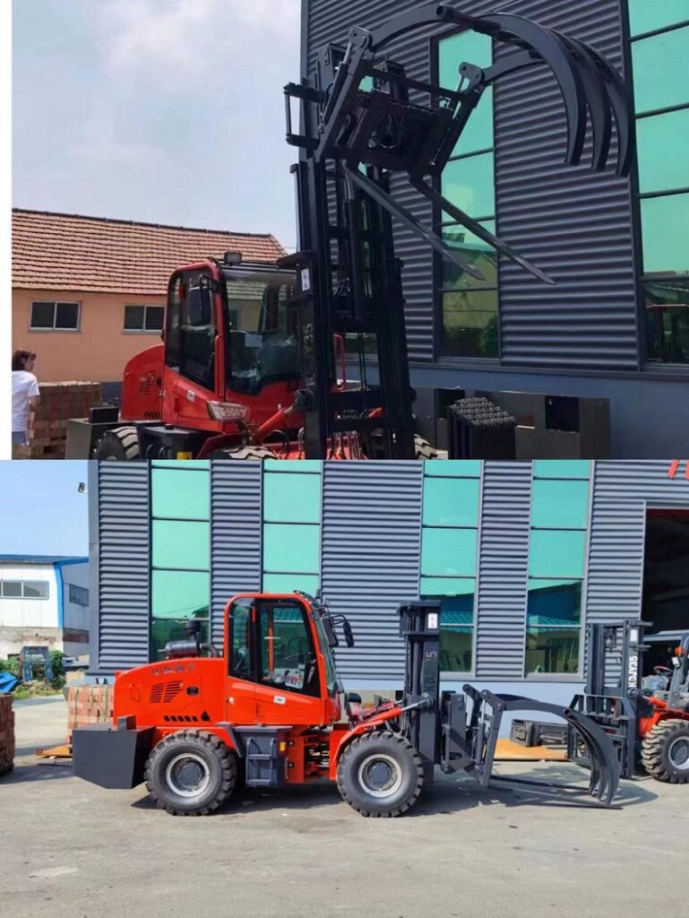 hinged fork and upper holding clip for Kaystar Multi-purpose all-terrain forklift