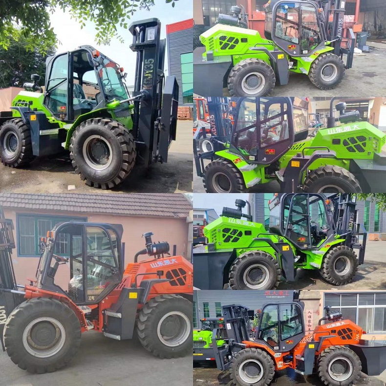 the enclosed cab for Kaystar latest rough terrain forklift model LT35pro and LT50pro