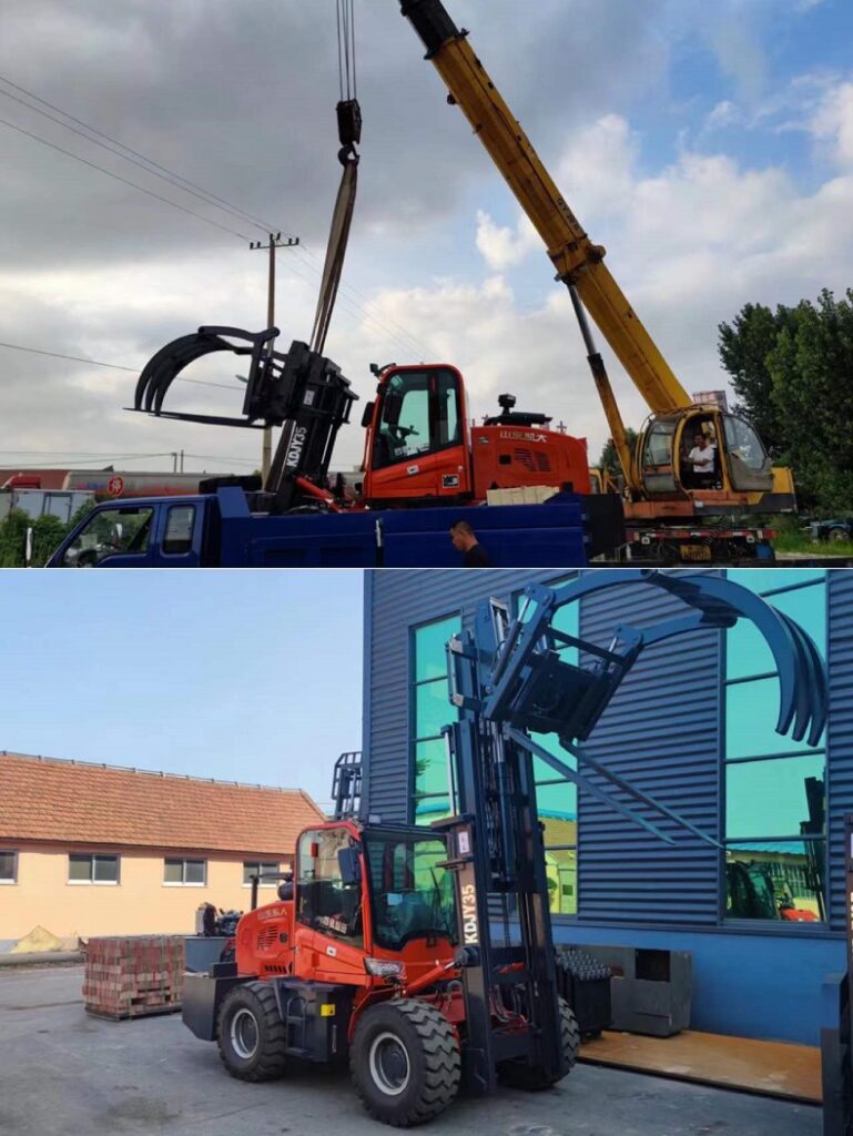 All terrain forklift factory delivery of 4WD fork lift truck（China Kaystar）