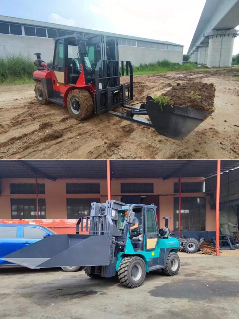 Rough Terrain Forklift Bucket Selection-Kaystar forklift