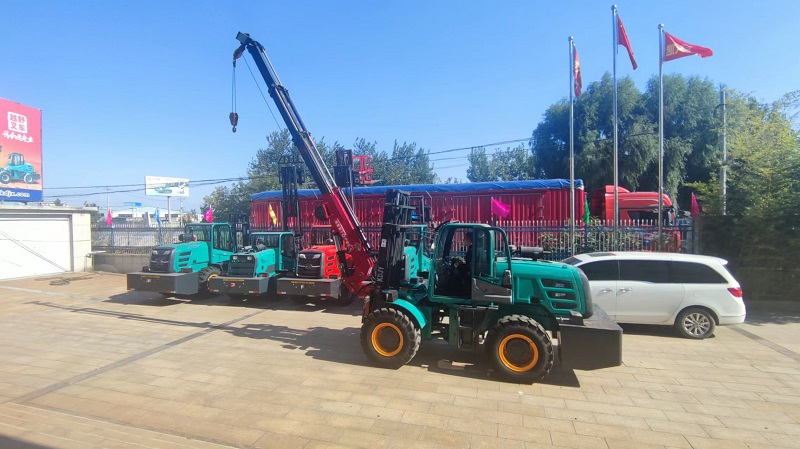 Kaystar Landtiger40 4t offroad Forklift with Boom（Fly Jib）