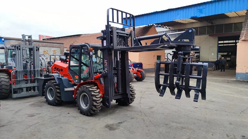 Kaystar 4x4 forklift and attachments（accessories）-Rotary grass grabber 