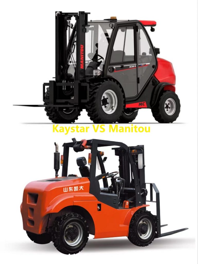 Manitou rough terrain forklift VS Kaystar rough terrain lift truck