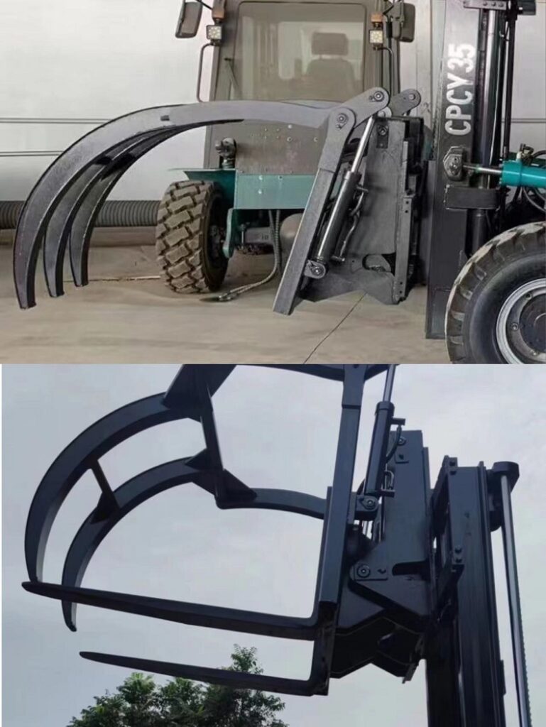 Forklift Hinged Fork&Grapple