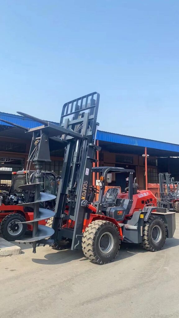Kaystar multi-purpose four-wheel drive forklift-small Rotary drilling rig