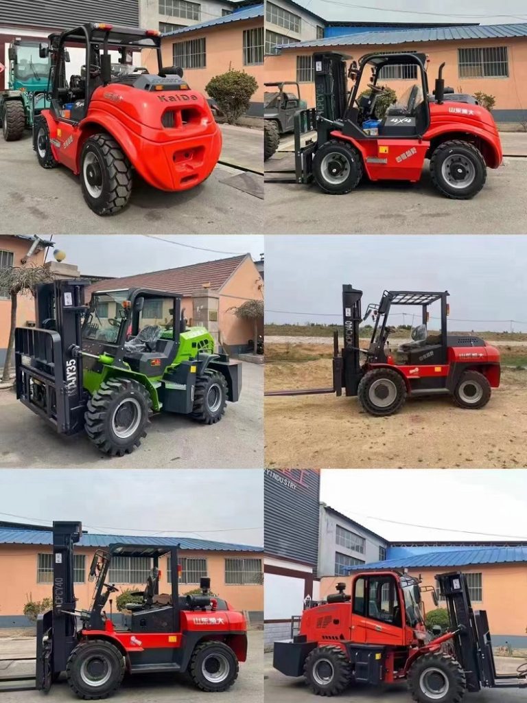 3.5t four wheel drive rough terrain forklifts-china kaystar factory