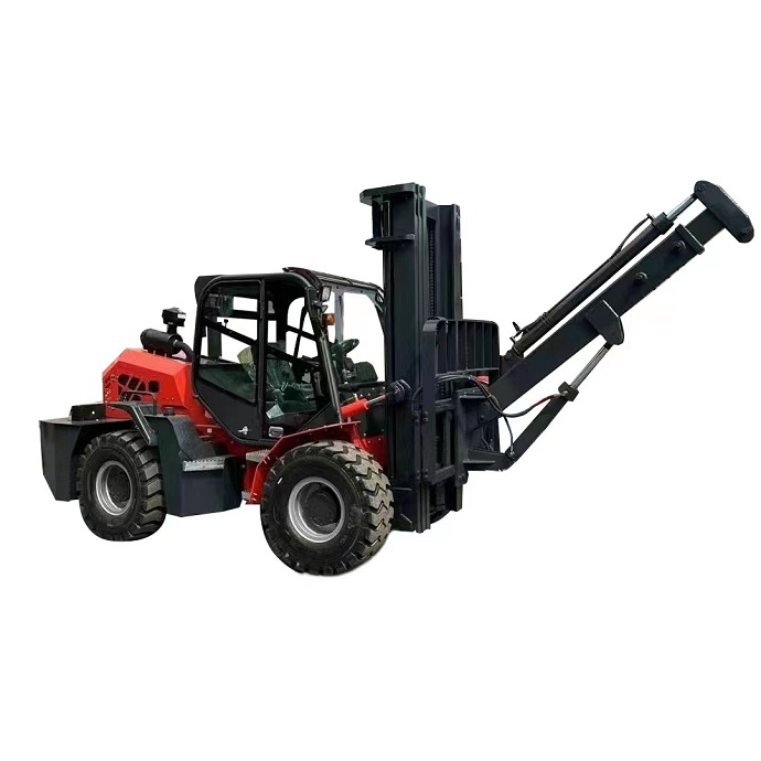 4wd forklift attachment-Small telescopic boom.Two-stage telescopic boom, with an extension of 2 meters to 2.5 meters and a load capacity of up to 1.5 tons.Can be quickly installed on a forklift.