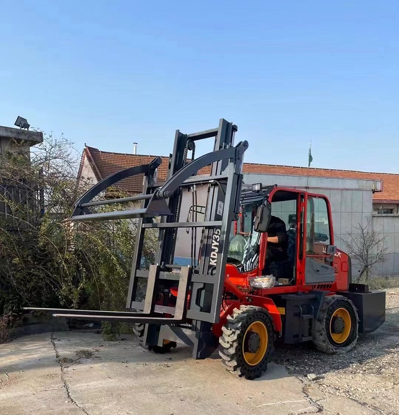 shandong Kaida KDJY35（landtiger35） rough terrain forklift with Cargo holder（Brick package handler）
