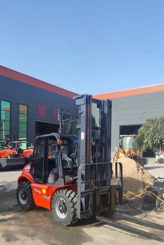 CPCY 3.5t rough terrain forklift with 6m free lift mast（Kaystar Pioneer35A）
