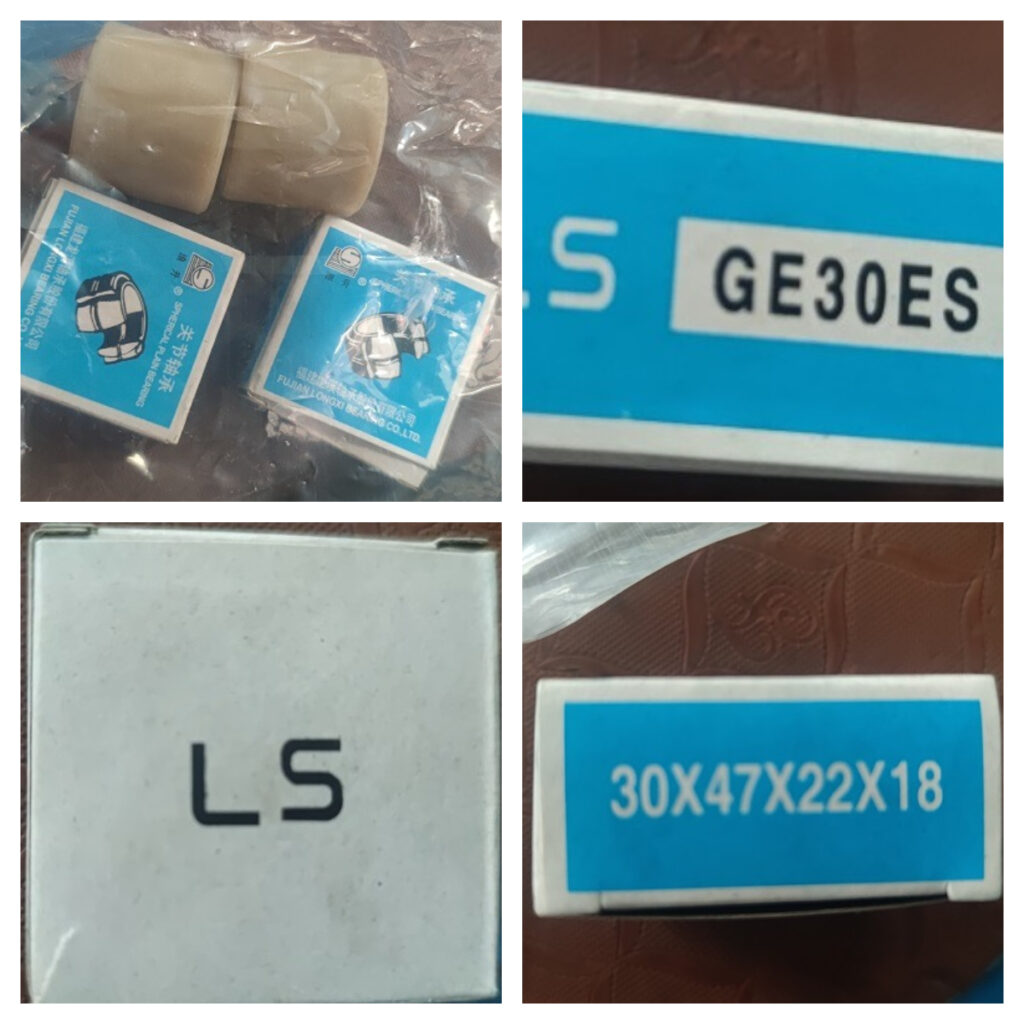 LSGE30ES
30x47x22x18
Spherical bearing/sleeves/Bearing