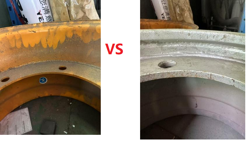 Steel rim thickness comparison forklift

