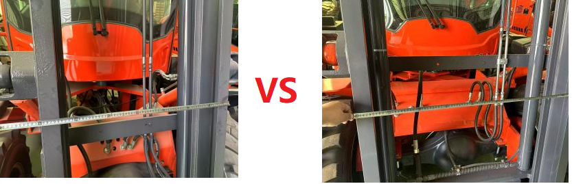 Wide-view mast forklift comparison

