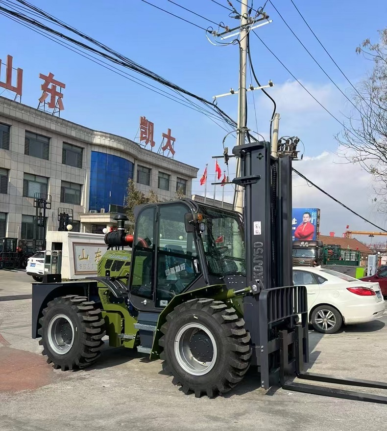 5-ton articulated 4x4 rough terrain forklift