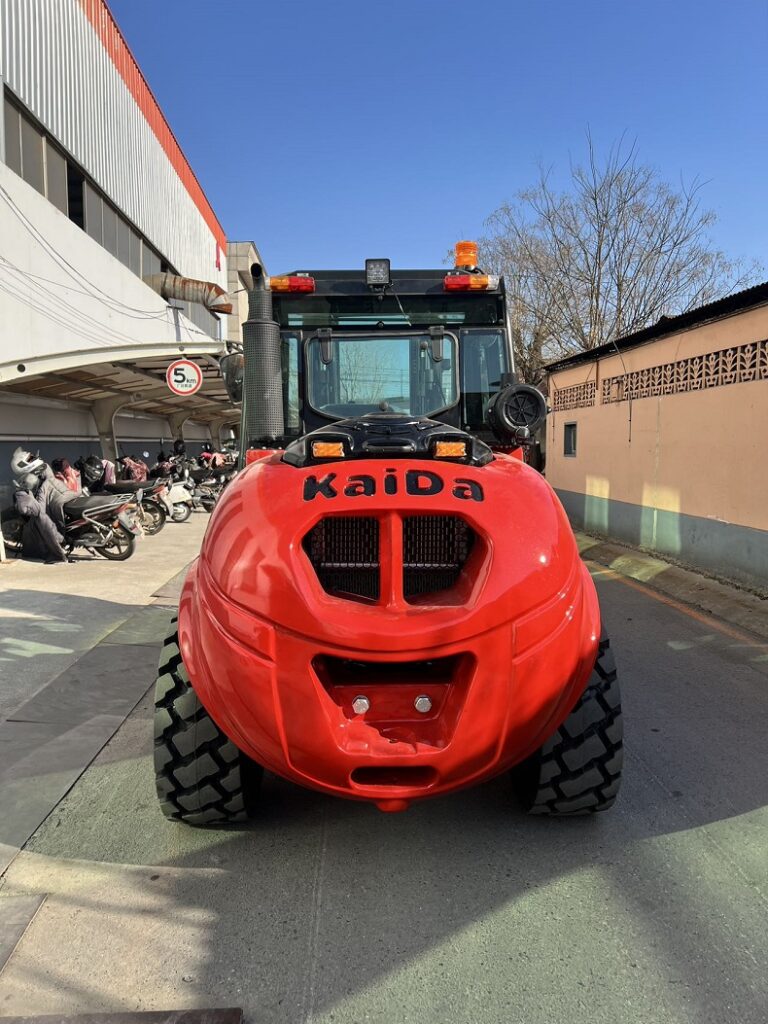 Kaystar 5 ton rough terrain forklift with enclosed cabin and AC