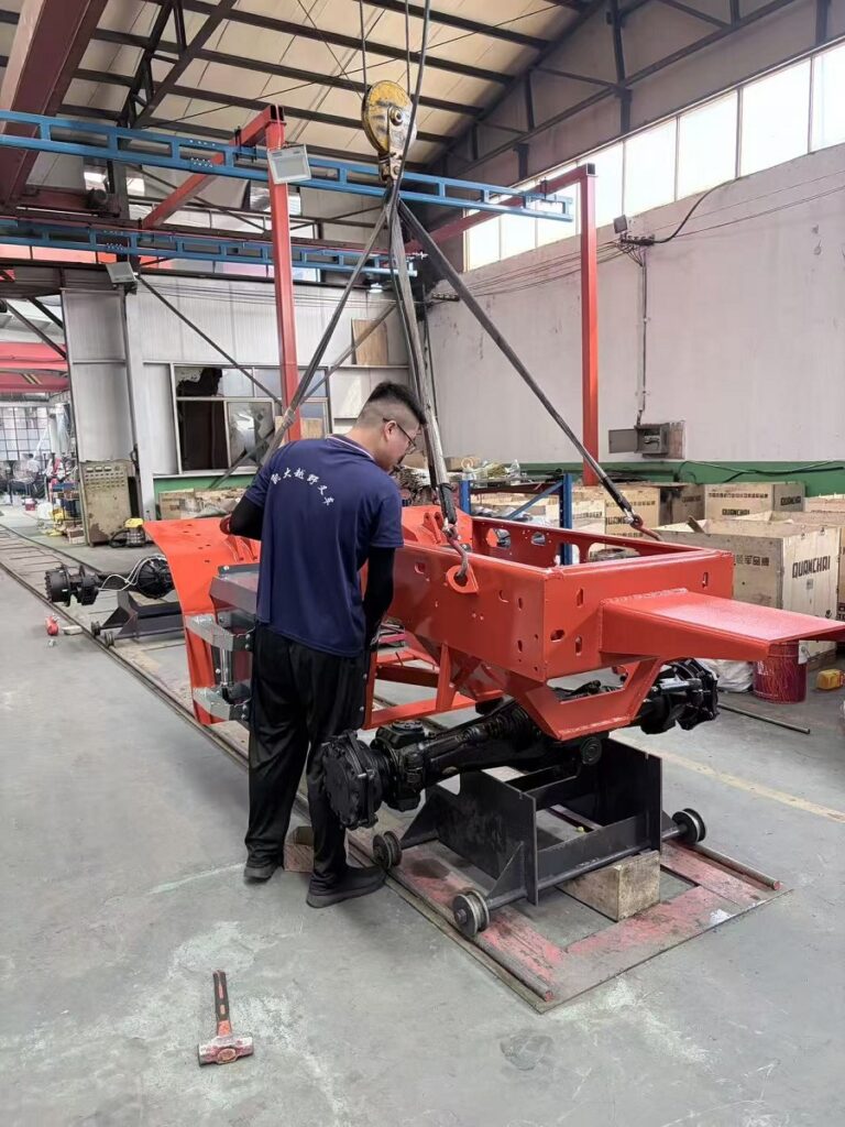  How Kaystar factory builds 4WD forklift with three‑station assembly line