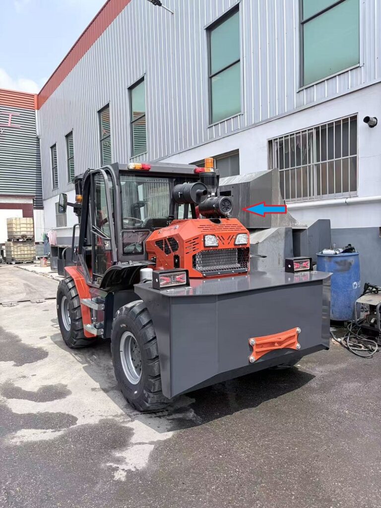 Landtiger Pioneer forklift engine air filter installation position for maintenance