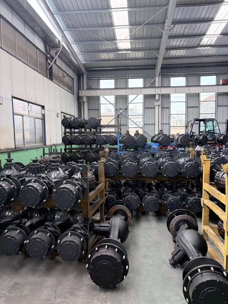 Forklift chassis and driving spare parts, half shaft, hub, bearings and walking gear assemblies